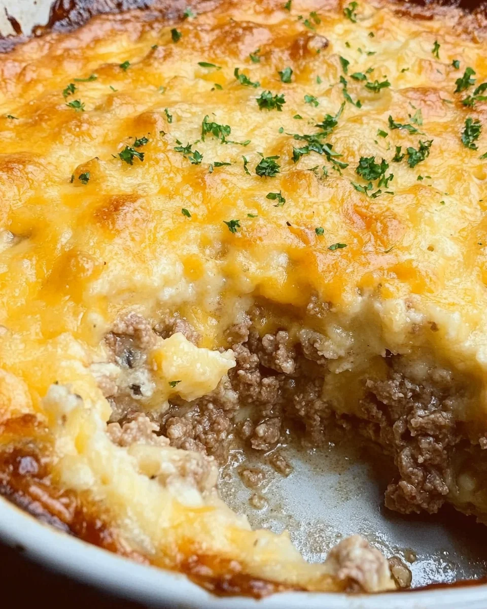 Cheddar Bay Ground Beef Cobbler Cheddar