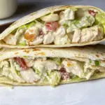 Chopped Chicken Caesar Salad Wrap
