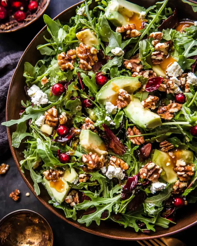 Christmas Salad with Honey Mustard Dressing