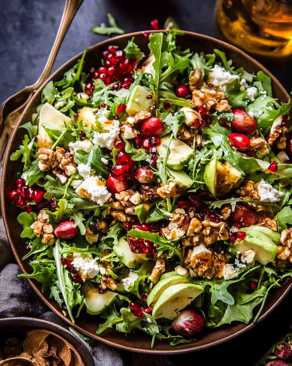 Christmas Salad with Honey Mustard Dressing Christmas