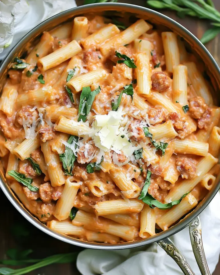 Creamy Sausage Rigatoni