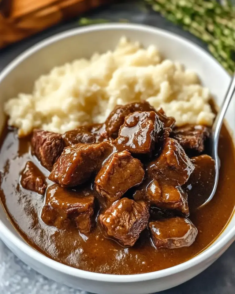 Crock Pot Beef Tips and Gravy