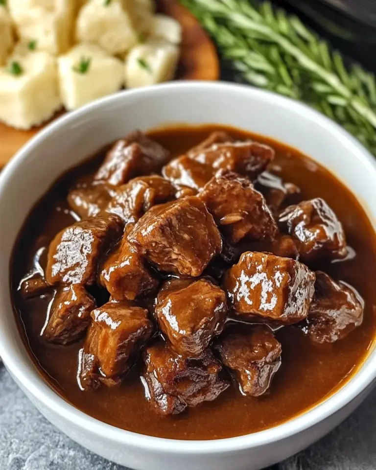 Crock Pot Beef Tips and Gravy