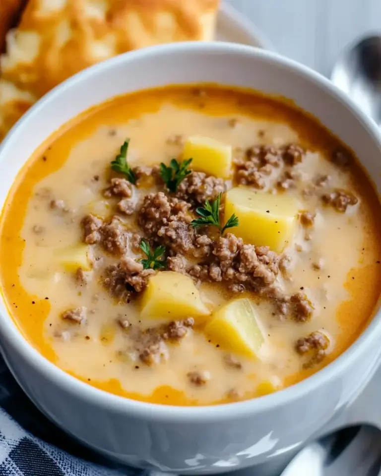 Crock Pot Hamburger Potato Soup