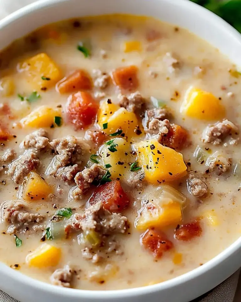 Easy Cheeseburger Soup