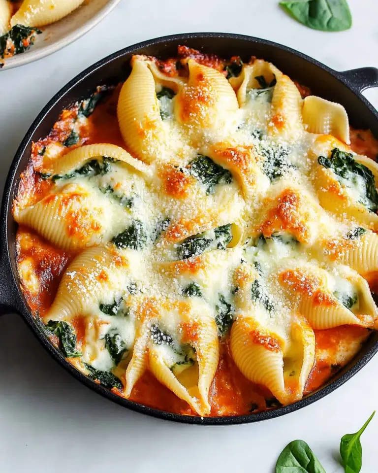 Easy Spinach & Ricotta Stuffed Shells