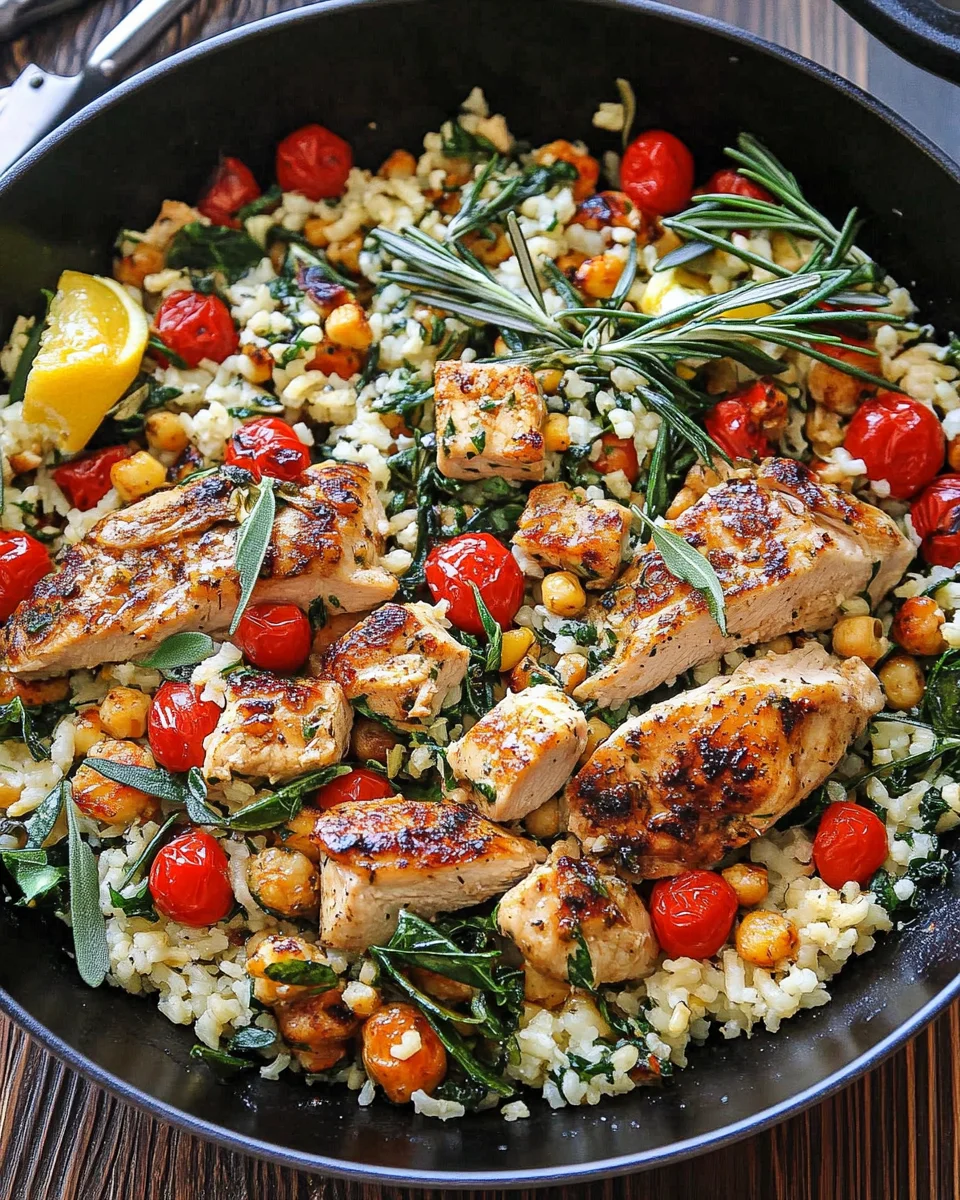 Greek Chicken and Lemon Rice Greek