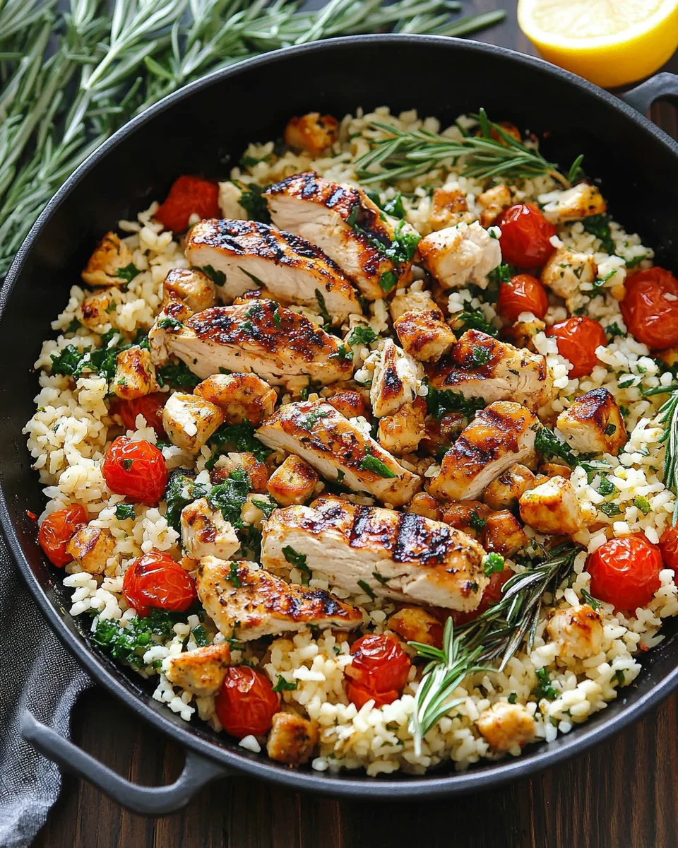 Greek Chicken and Lemon Rice Greek