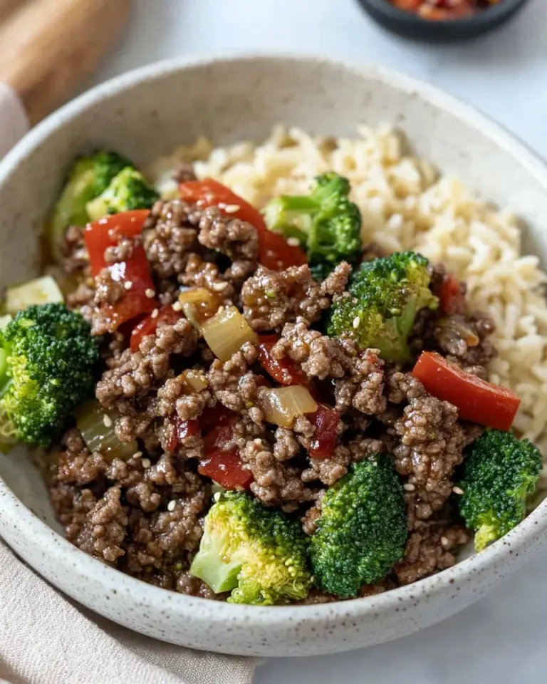 Ground Beef and Broccoli