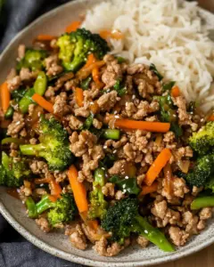 Ground Turkey Teriyaki Stir Fry
