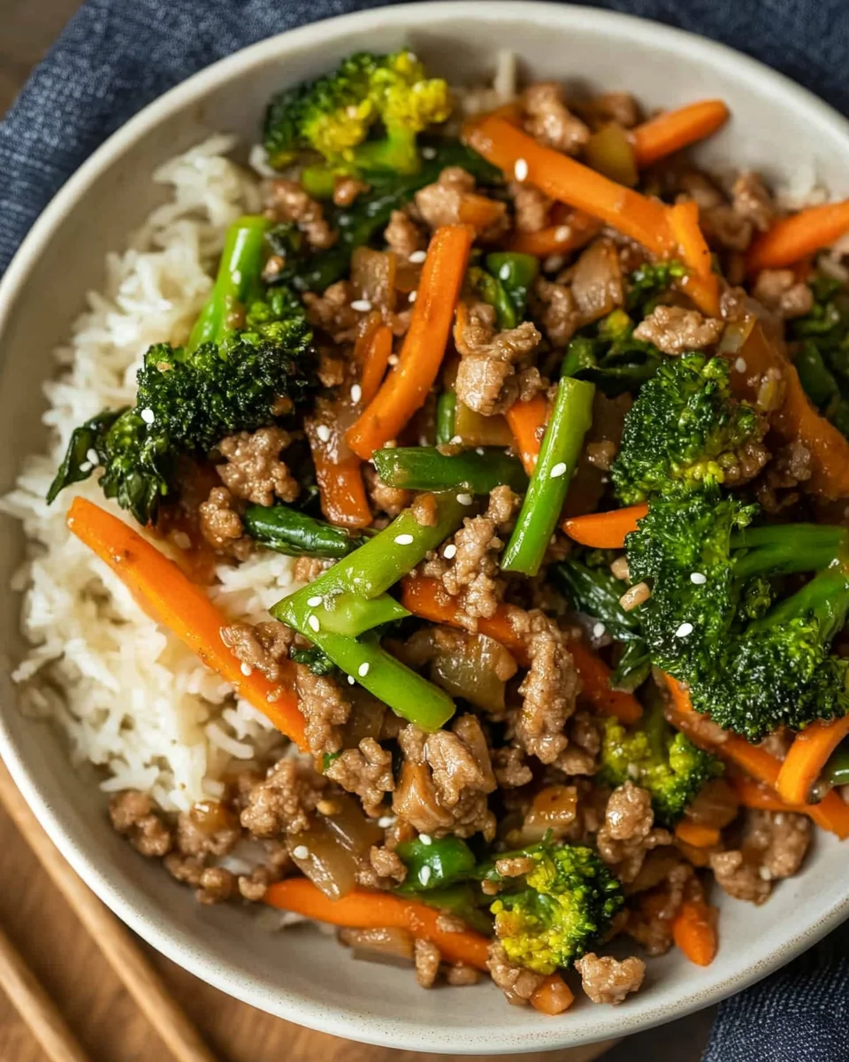 Ground Turkey Teriyaki Stir Fry Ground
