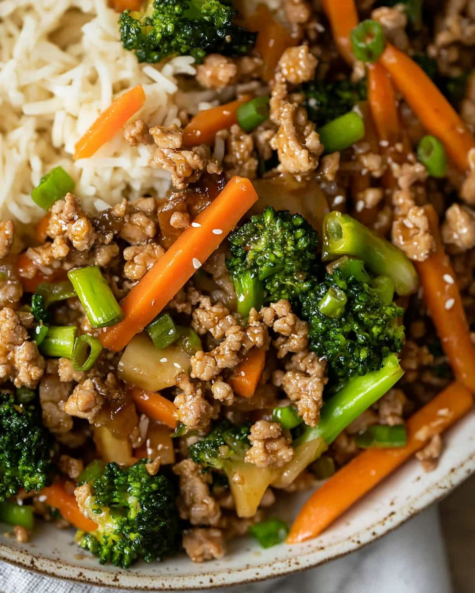 Ground Turkey Teriyaki Stir Fry Ground