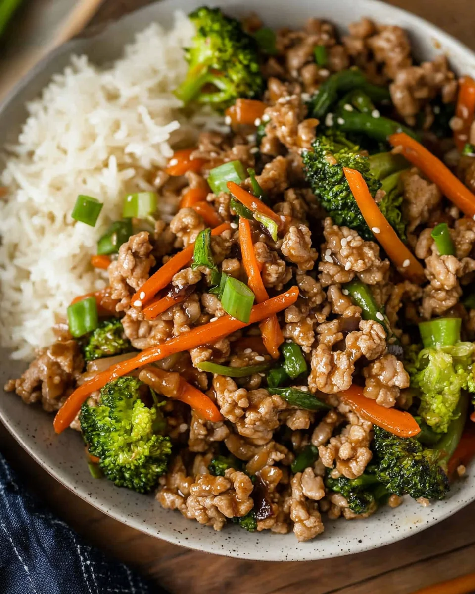Ground Turkey Teriyaki Stir Fry Ground
