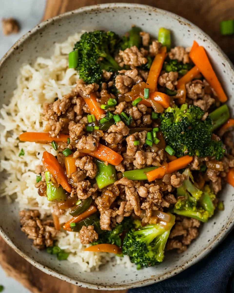 Ground Turkey Teriyaki Stir Fry Ground