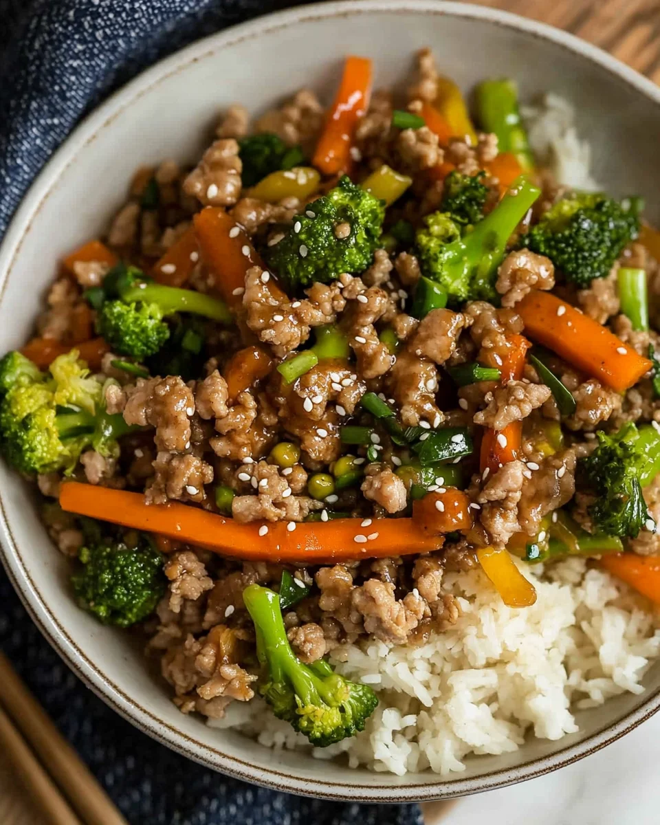 Ground Turkey Teriyaki Stir Fry Ground