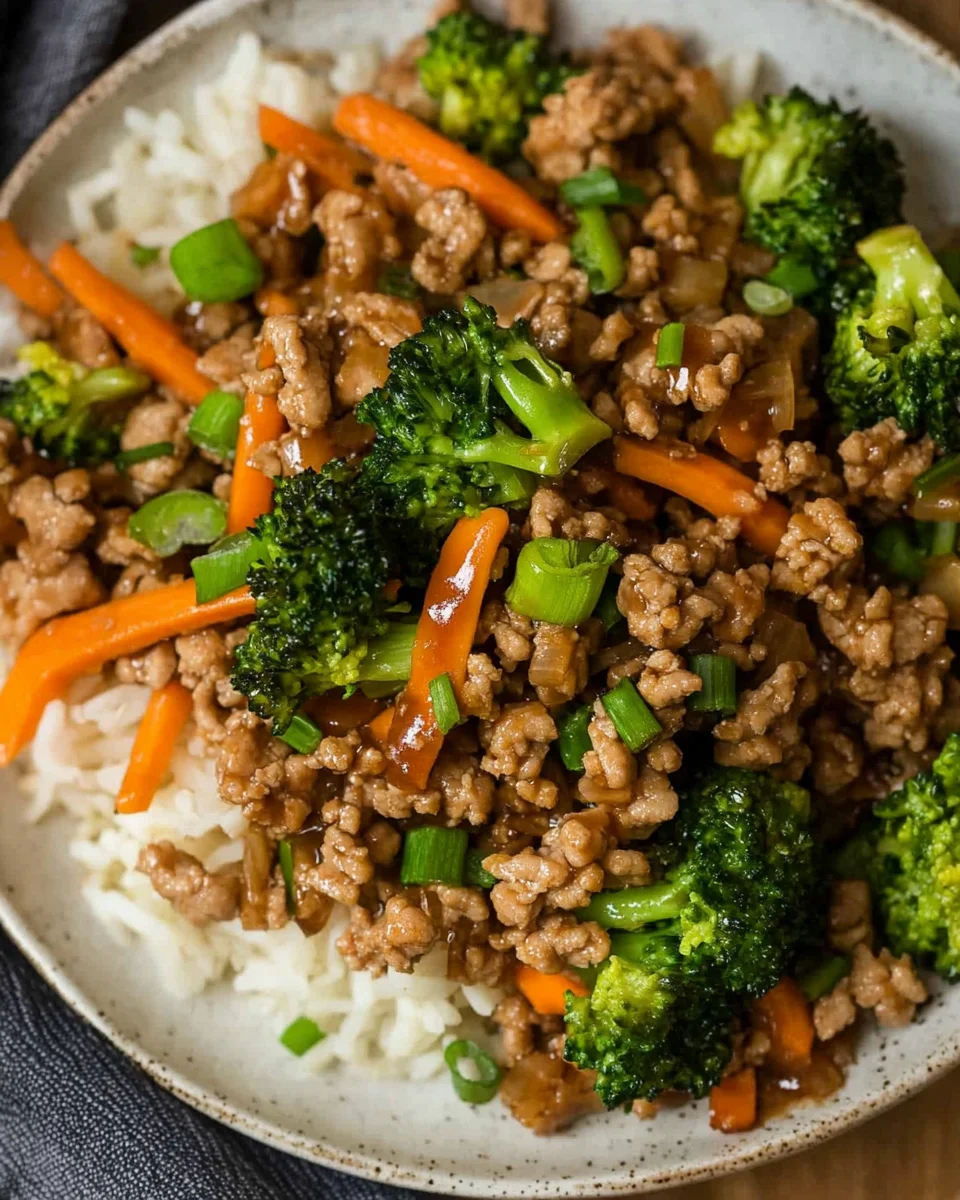 Ground Turkey Teriyaki Stir Fry Ground