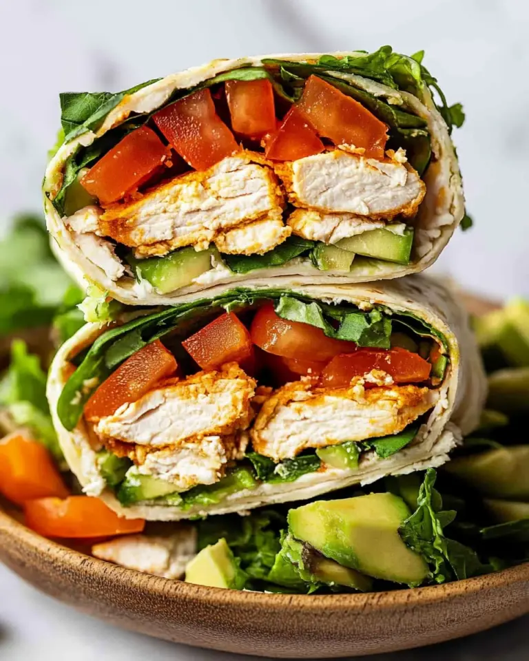 Healthy Chicken Avocado Wraps