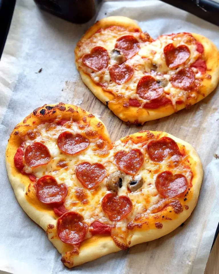 Heart-Shaped Pizza