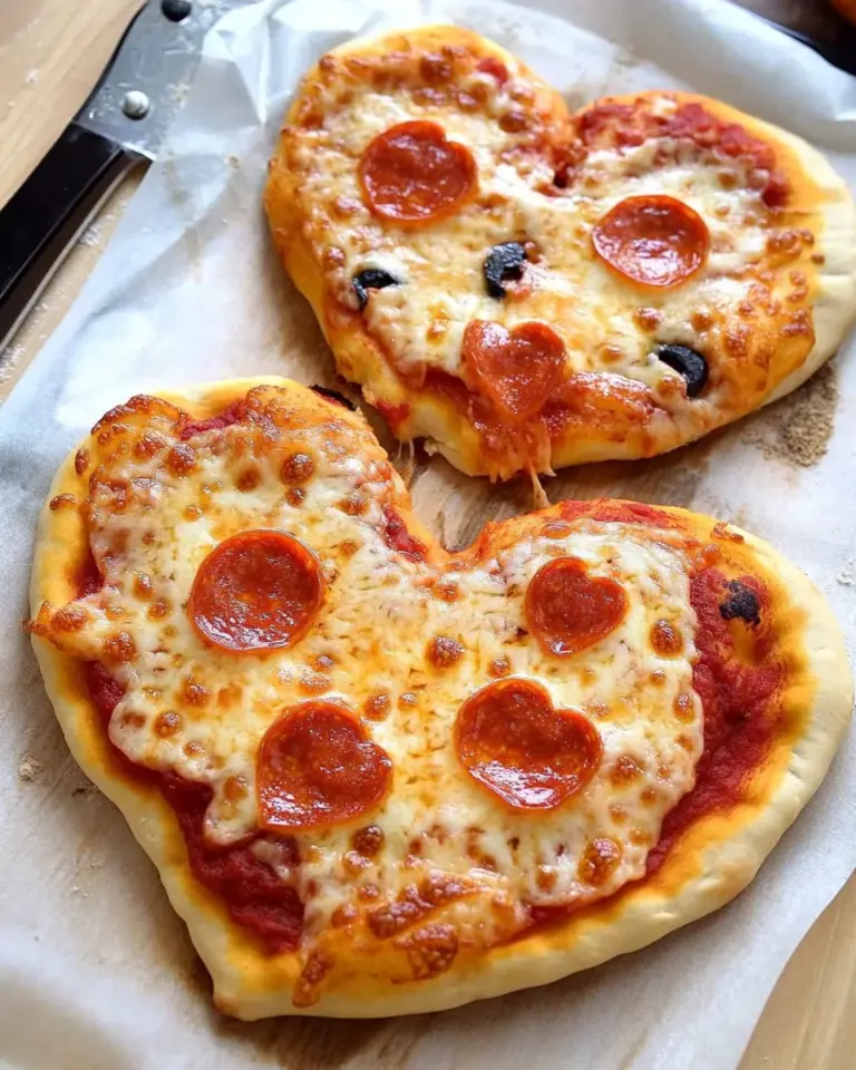 Heart-Shaped Pizza
