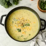 High Protein Broccoli Cheddar Soup