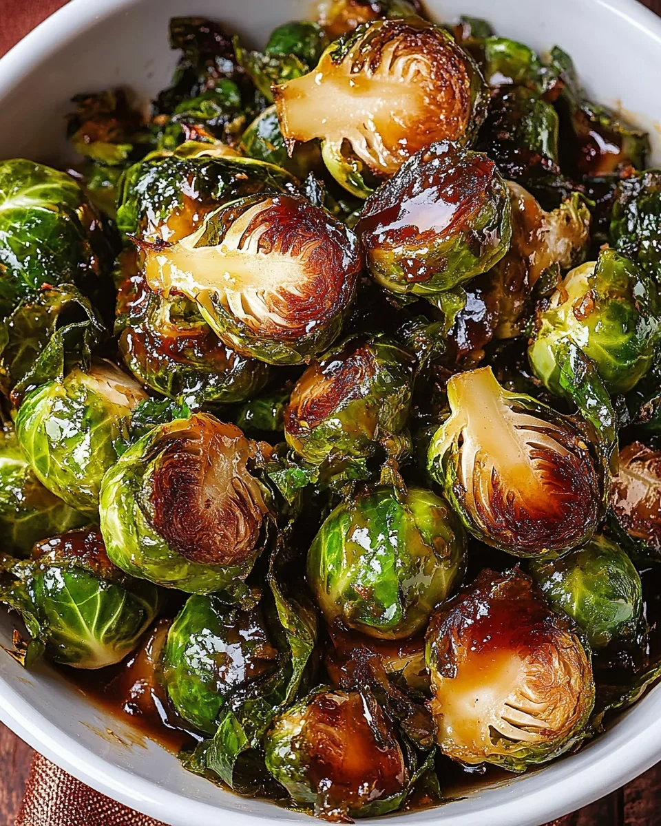 Honey Balsamic Brussels Sprouts 22 Honey