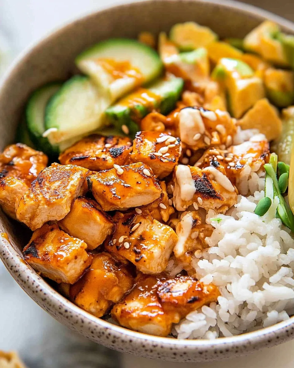 Hot Honey Chicken Bowls Hot