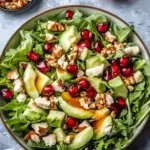 Juicy Christmas Salad with Honey Mustard Dressing