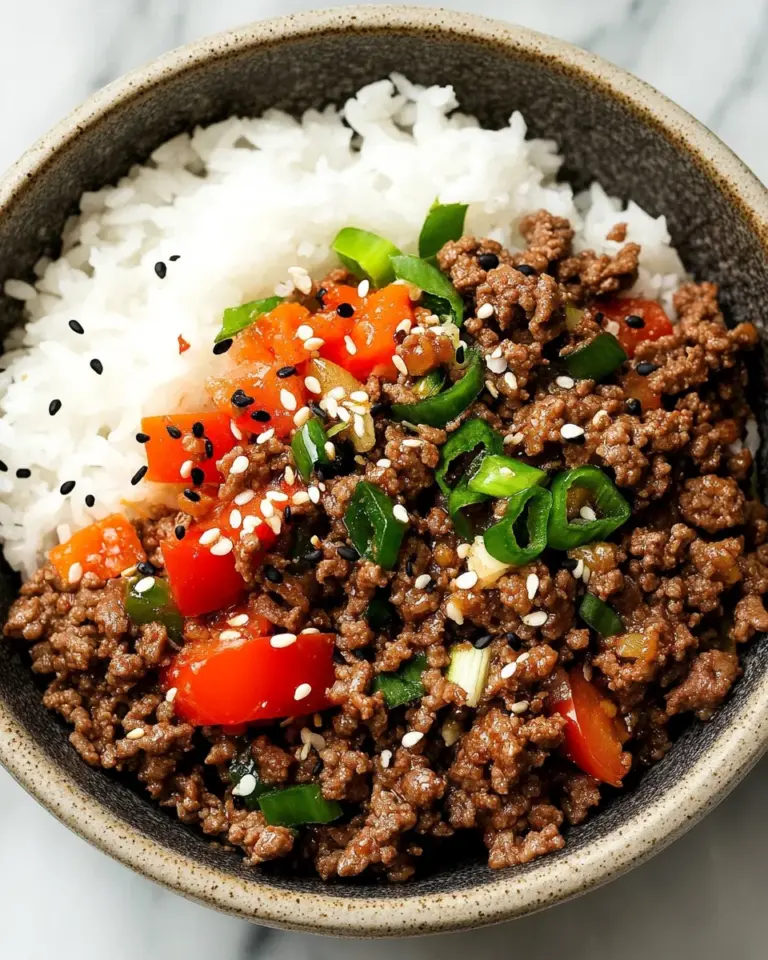 Korean Ground Beef Bowl