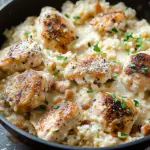 One-Pan Creamy Parmesan Chicken & Rice