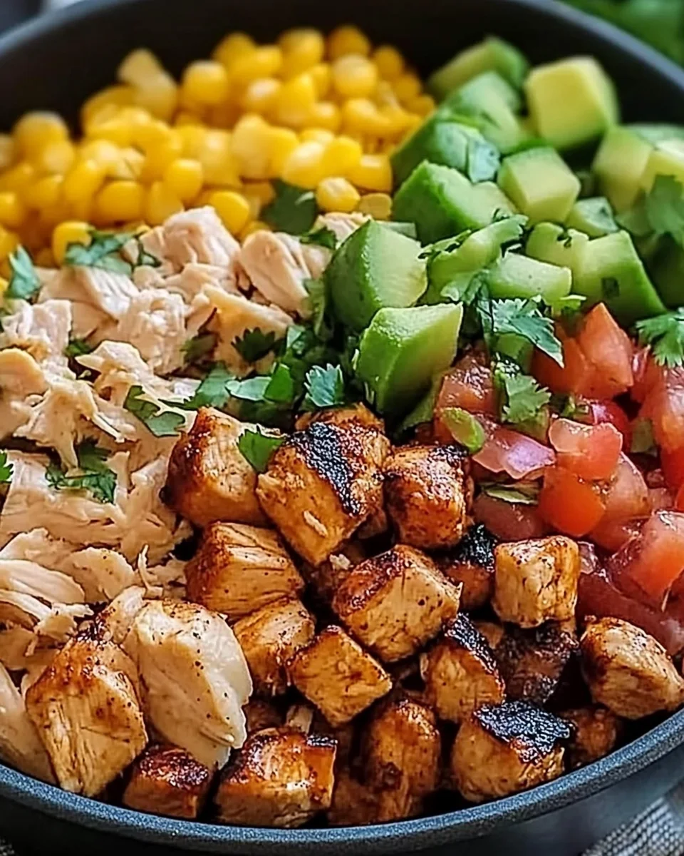 One Pan Chicken Burrito Bowl