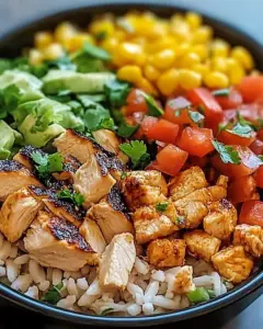 One Pan Chicken Burrito Bowl
