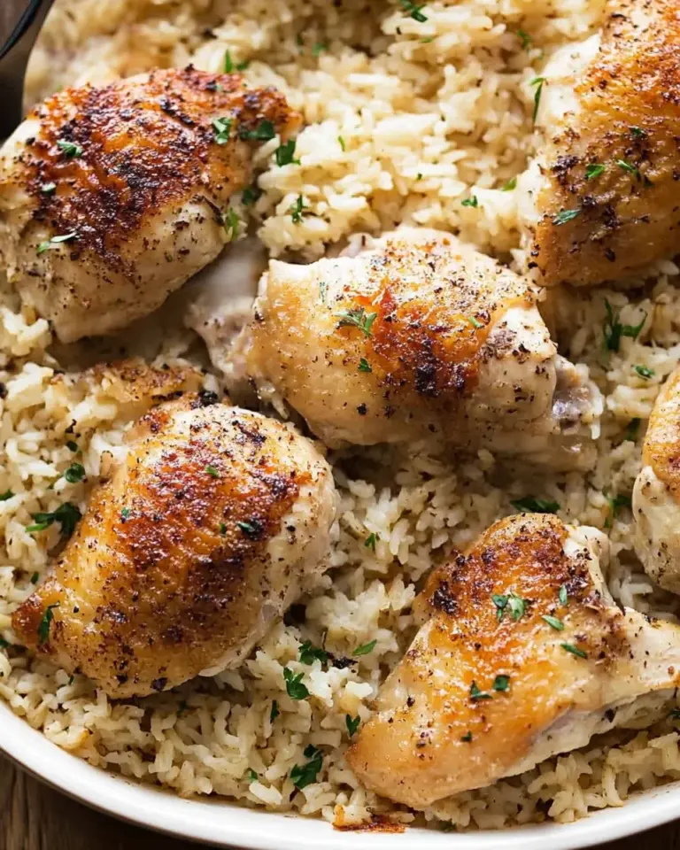 Oven-Baked Chicken and Rice