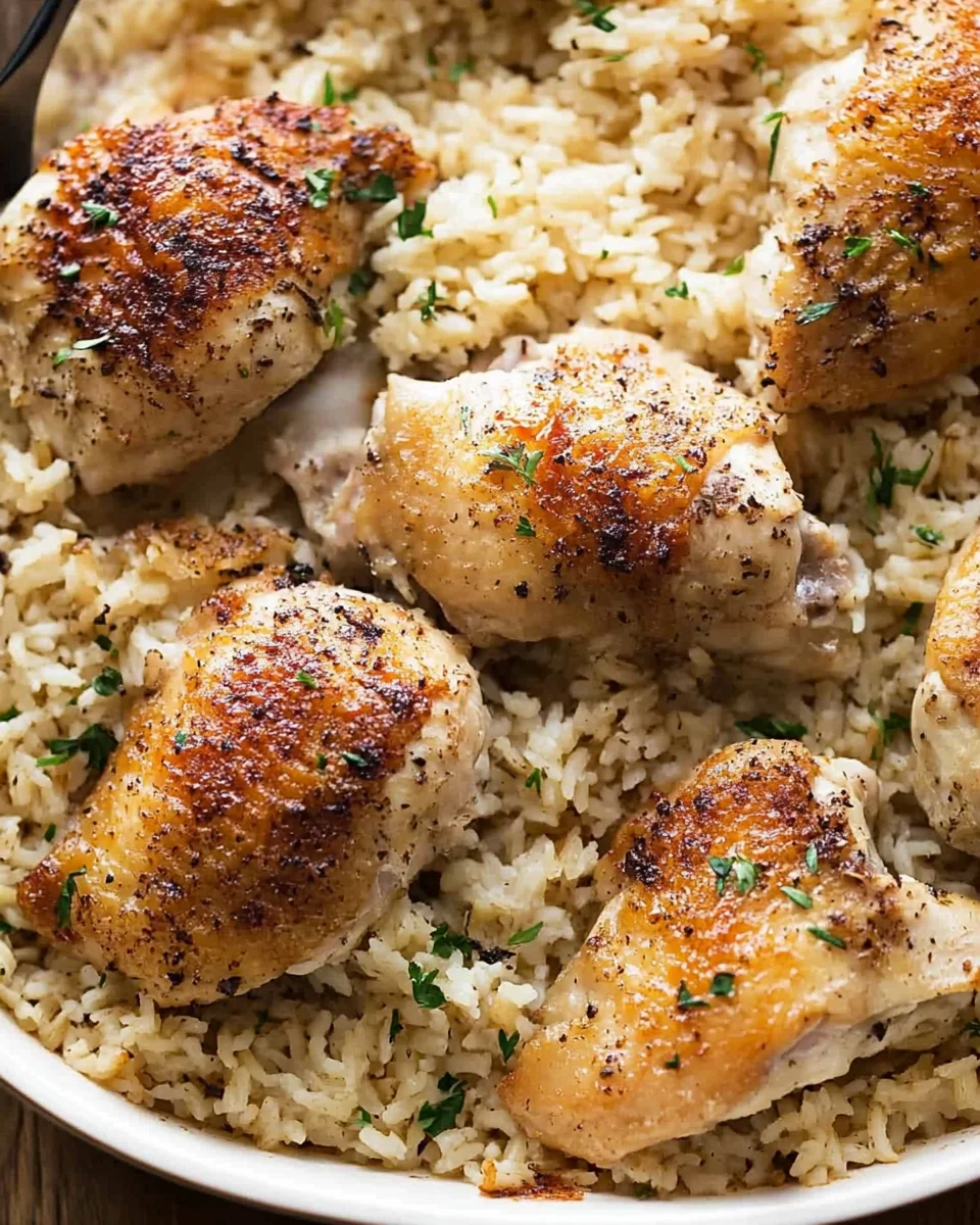 Oven-Baked Chicken and Rice