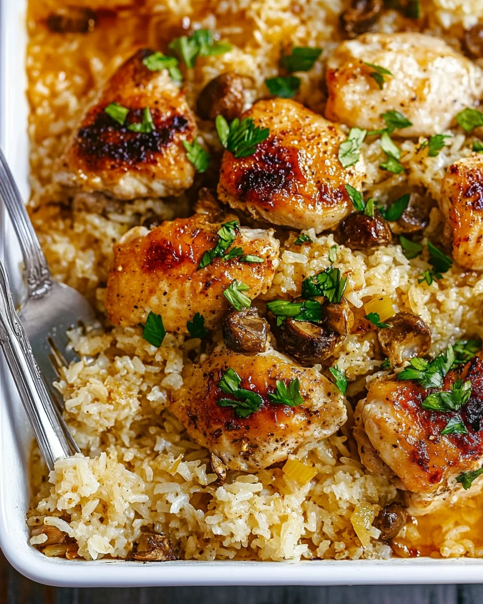 Oven Baked Chicken and Rice Oven