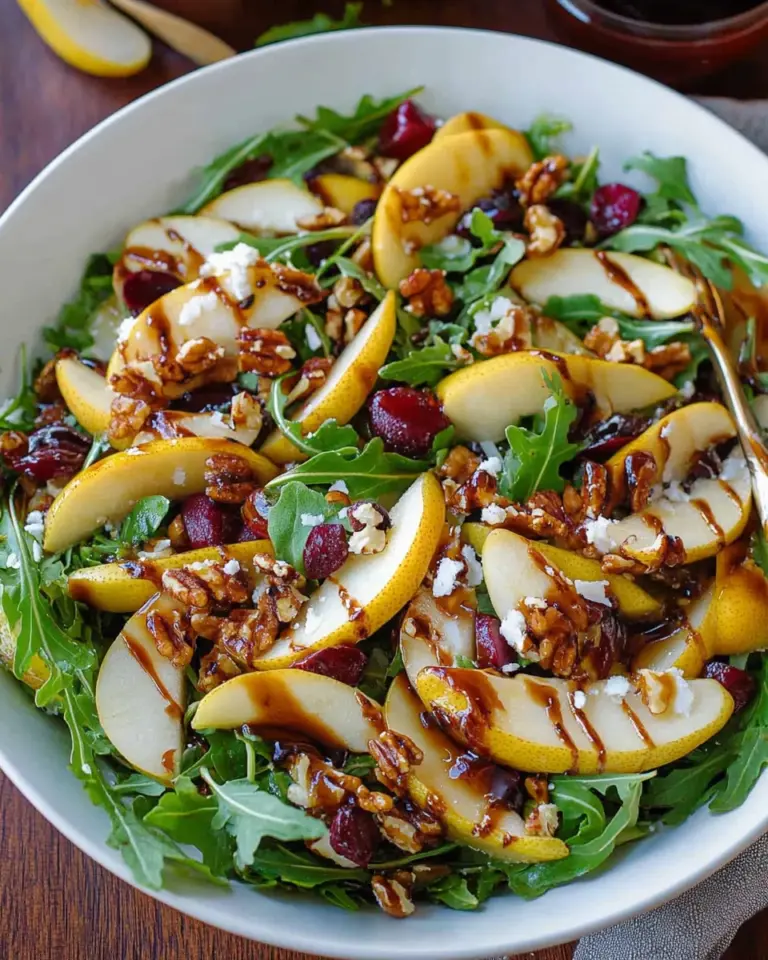 Pear Salad with Balsamic Vinaigrette