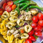 Pesto Chicken Tortellini and Veggies Pesto Chicken Tortellini and Veggies