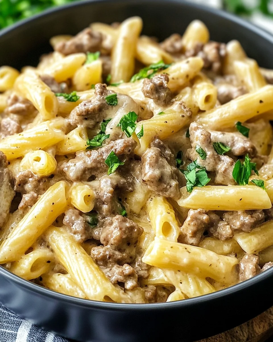 Philly Cheesesteak pasta Philly