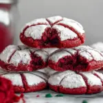 Red Velvet Crinkle Cookie