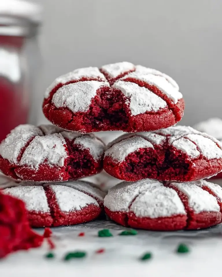 Red Velvet Crinkle Cookie