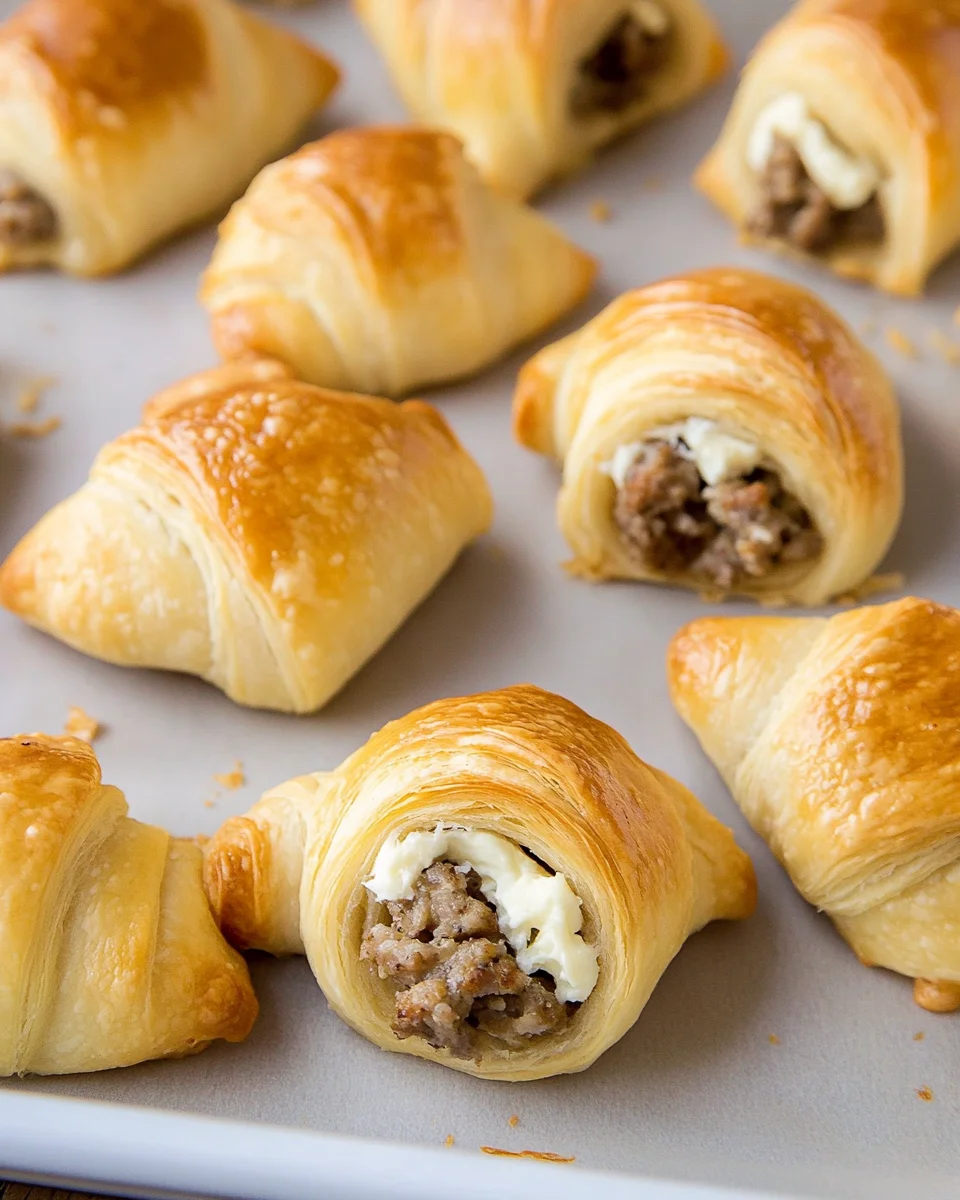 Sausage Cream Cheese Crescent Rolls