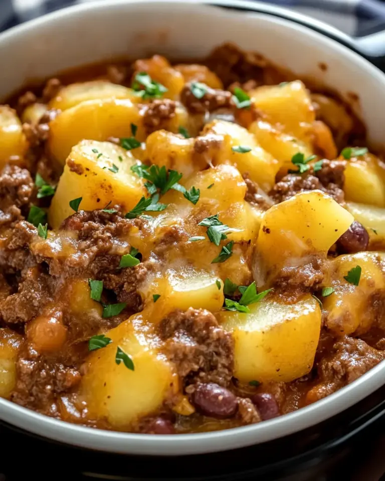Slow Cooker Cowboy Potato Casserole