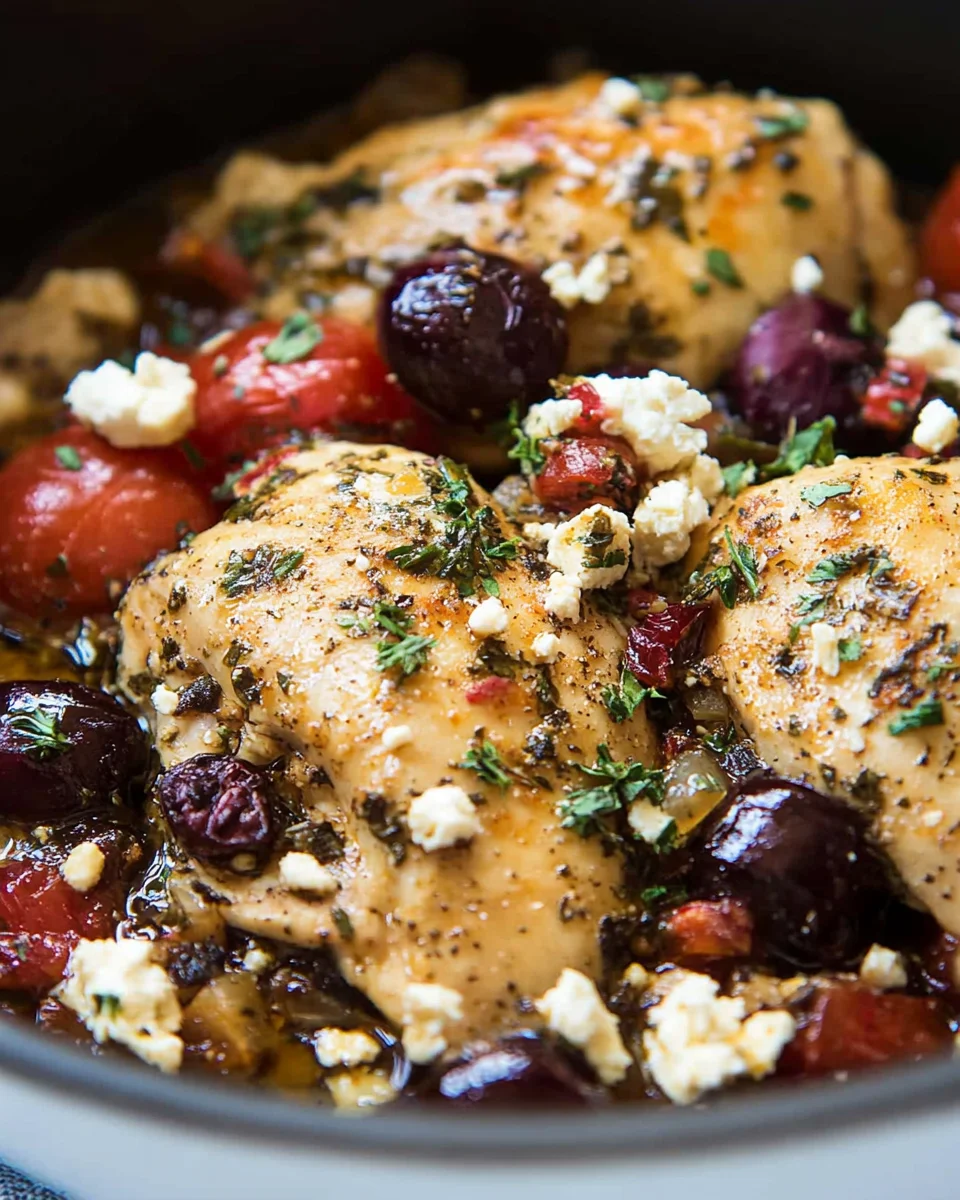 Slow Cooker Greek Chicken Slow