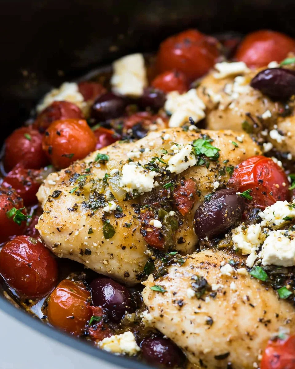 Slow Cooker Greek Chicken Slow
