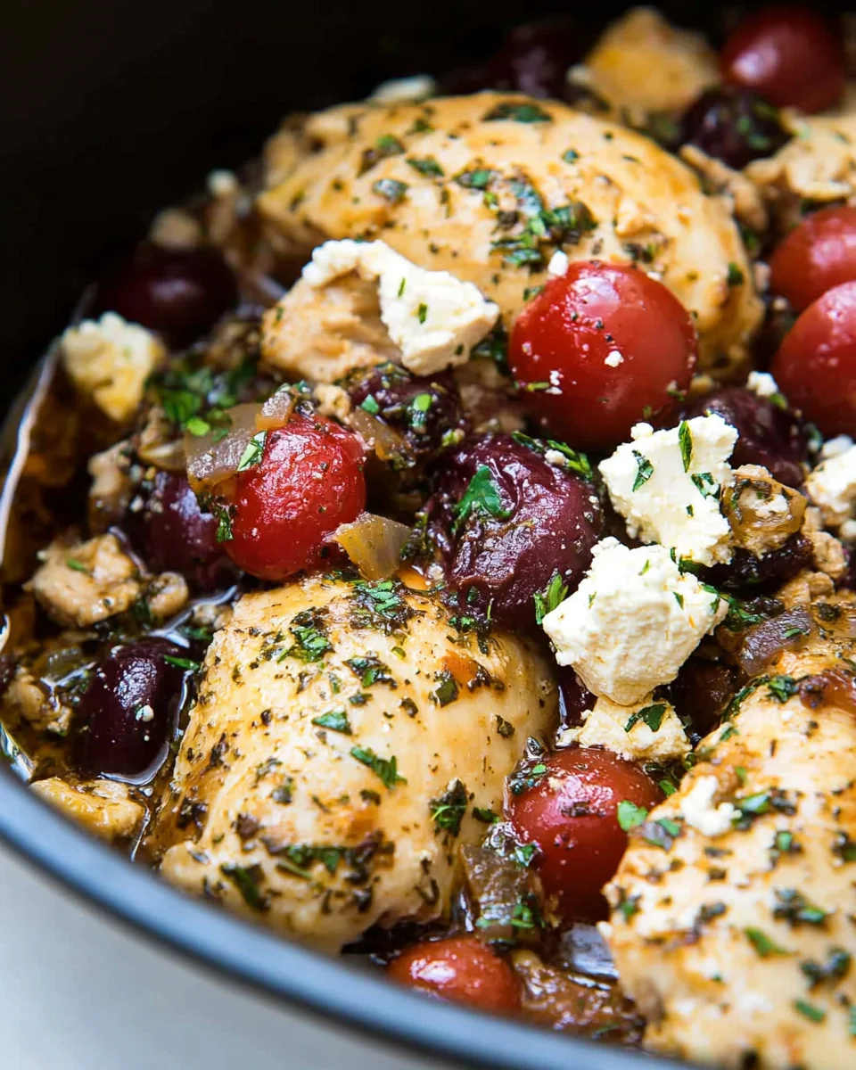 Slow Cooker Greek Chicken Slow