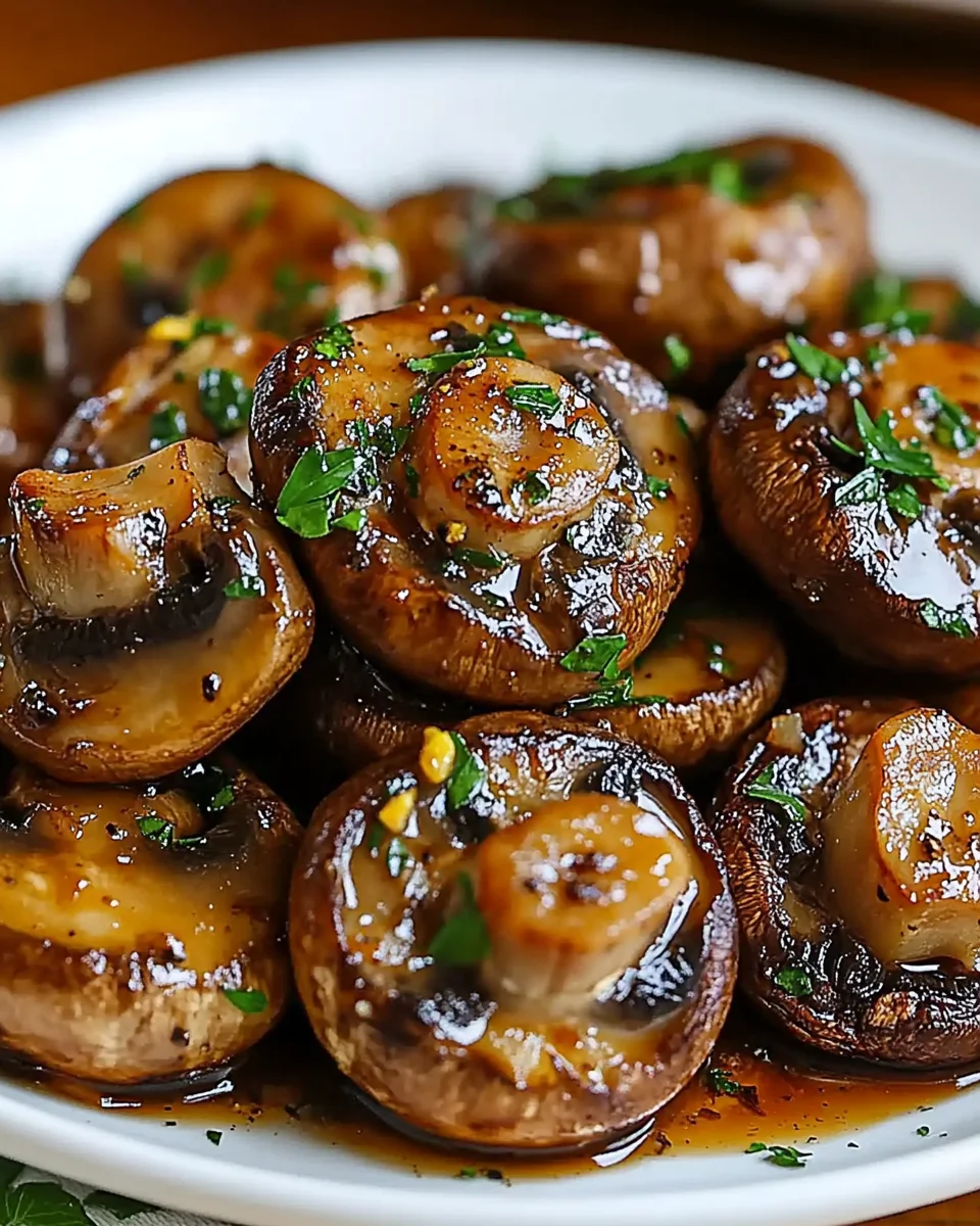 Steakhouse Garlic Butter Mushrooms