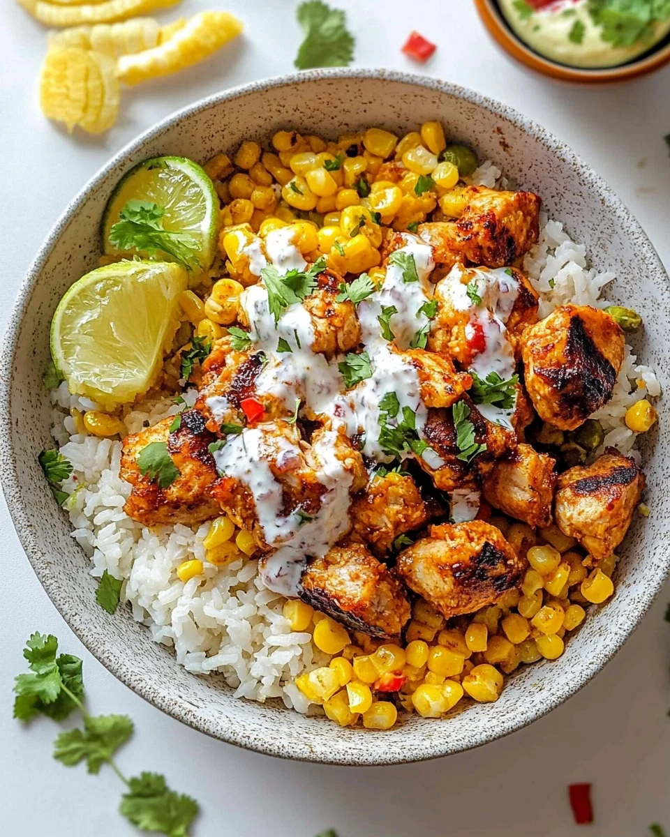 Street Corn Chicken Rice Bowl Street Corn Chicken Rice Bowl