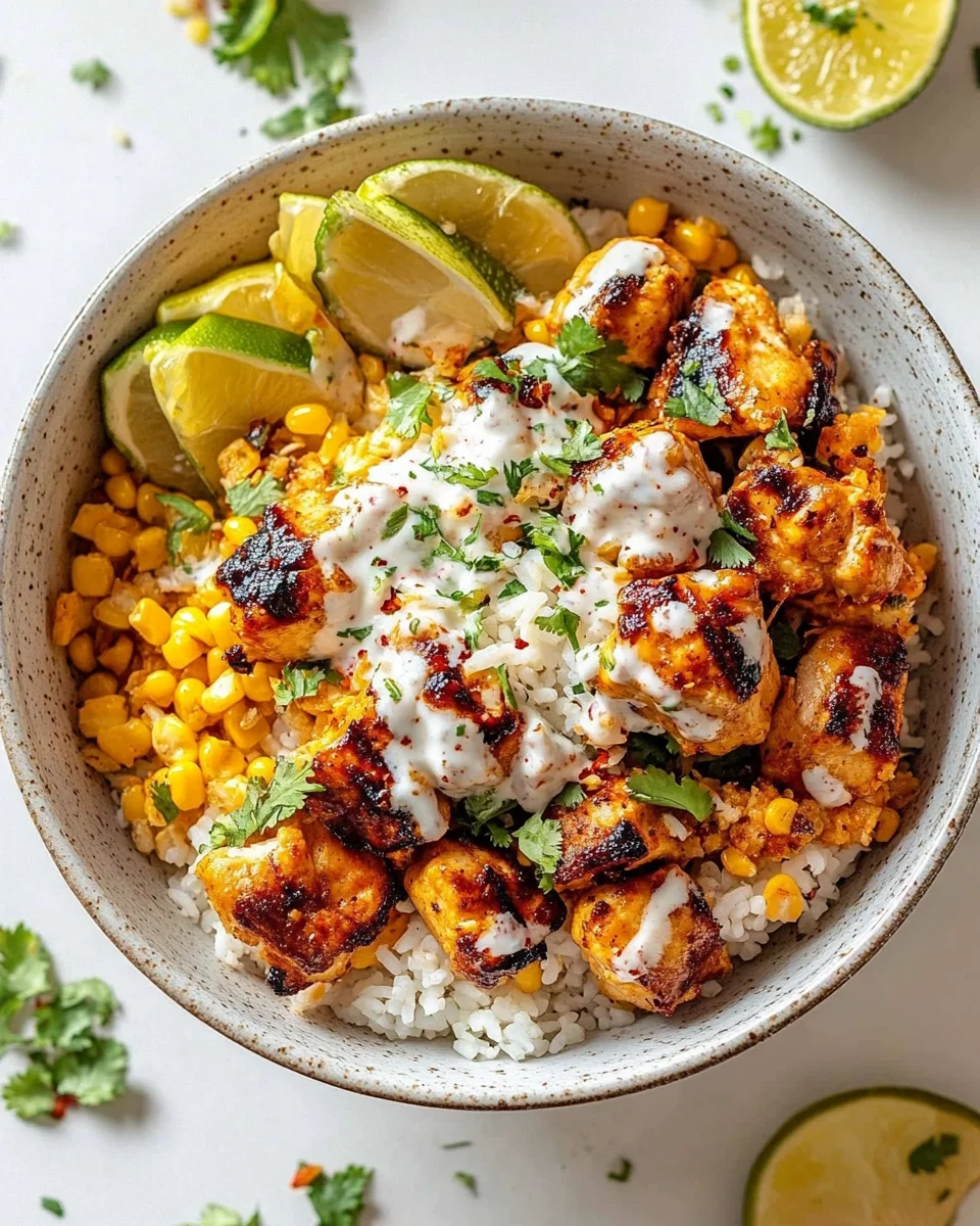 Street Corn Chicken Rice Bowl Street