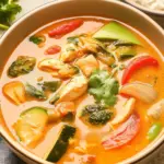 Thai Coconut Curry Chicken Soup