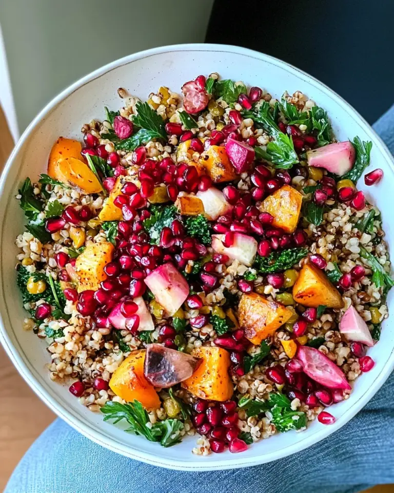 Winter Pomegranate and Grain Salad