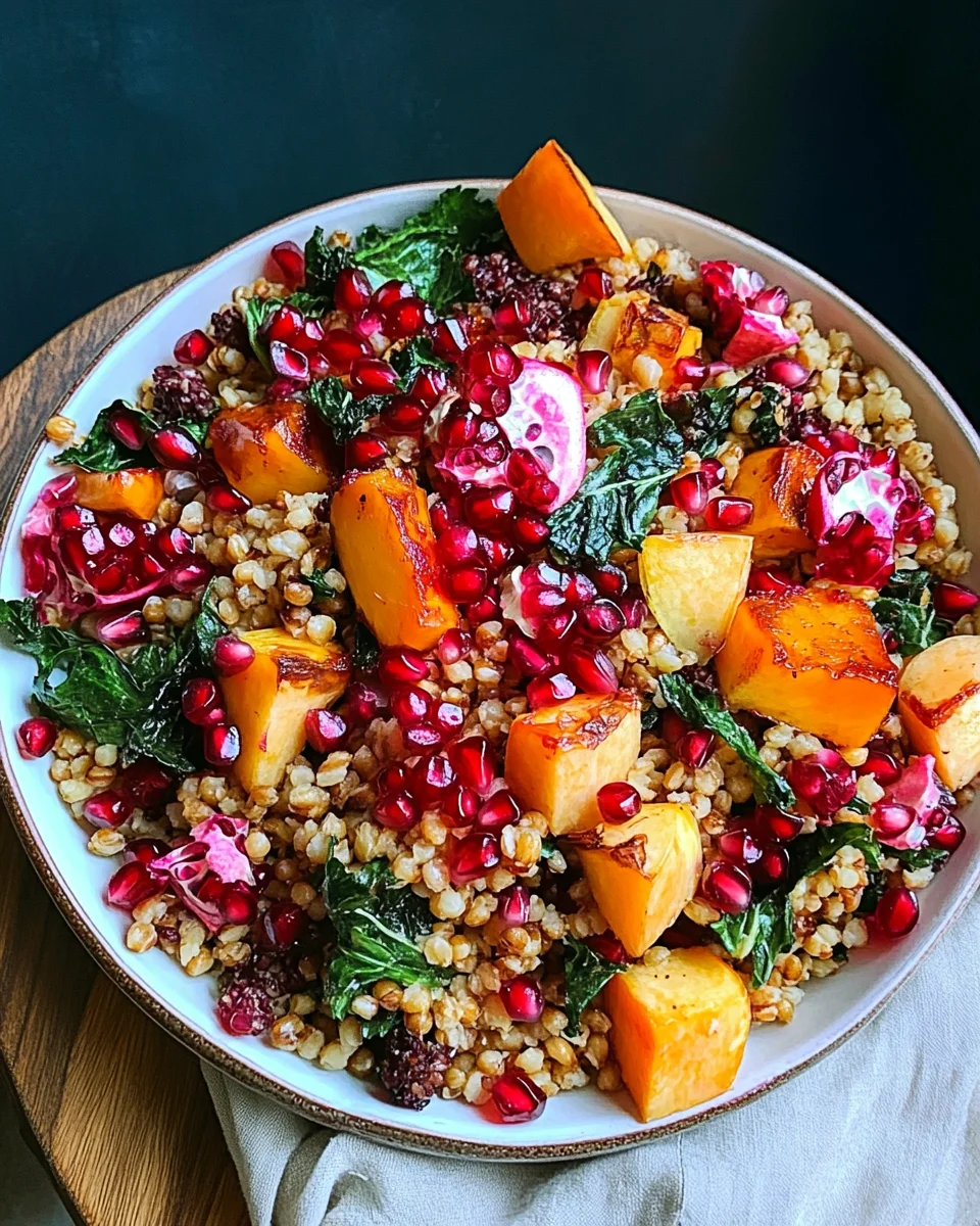 Winter Pomegranate and Grain Salad Winter
